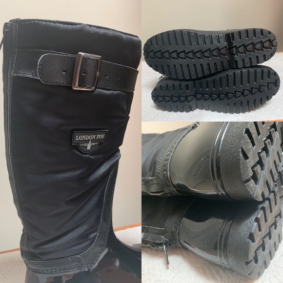 London Fog insulated rain boots w/adj. calf width - Picture 3 of 3